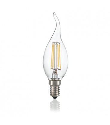 LAMPADINA CLASSIC E14 4W COLPO VENTO TRASP 3000K