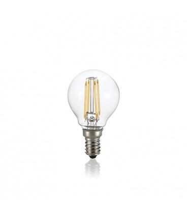 LAMPADINA CLASSIC E14 4W SFERA TRASPARENTE 3000K