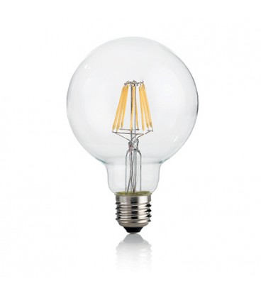 LAMPADINA CLASSIC E27 8W GLOBO D95 TRASP 3000K