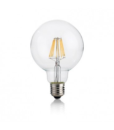 LAMPADINA CLASSIC E27 8W GLOBO D95 TRASP 4000K